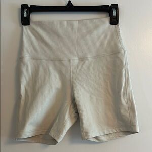 Lululemon Metallic Ribbed Biker Shorts